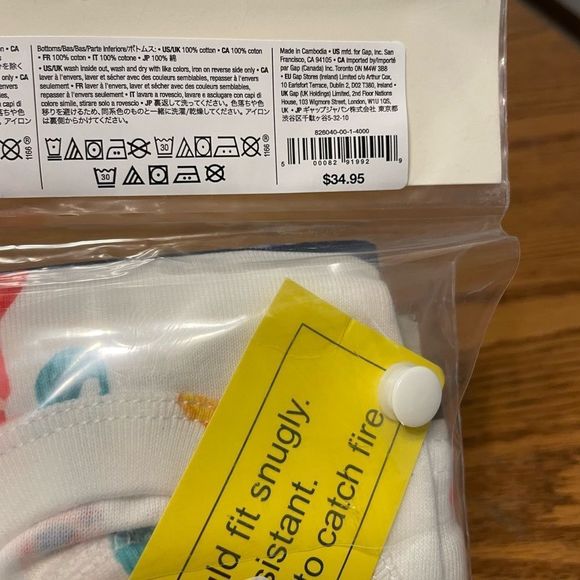 Baby gap Disney Princess 100% organic pj set - Picture 4 of 8